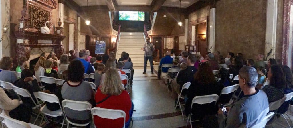 Steven K. Smith at a book talk event at Swannanoa